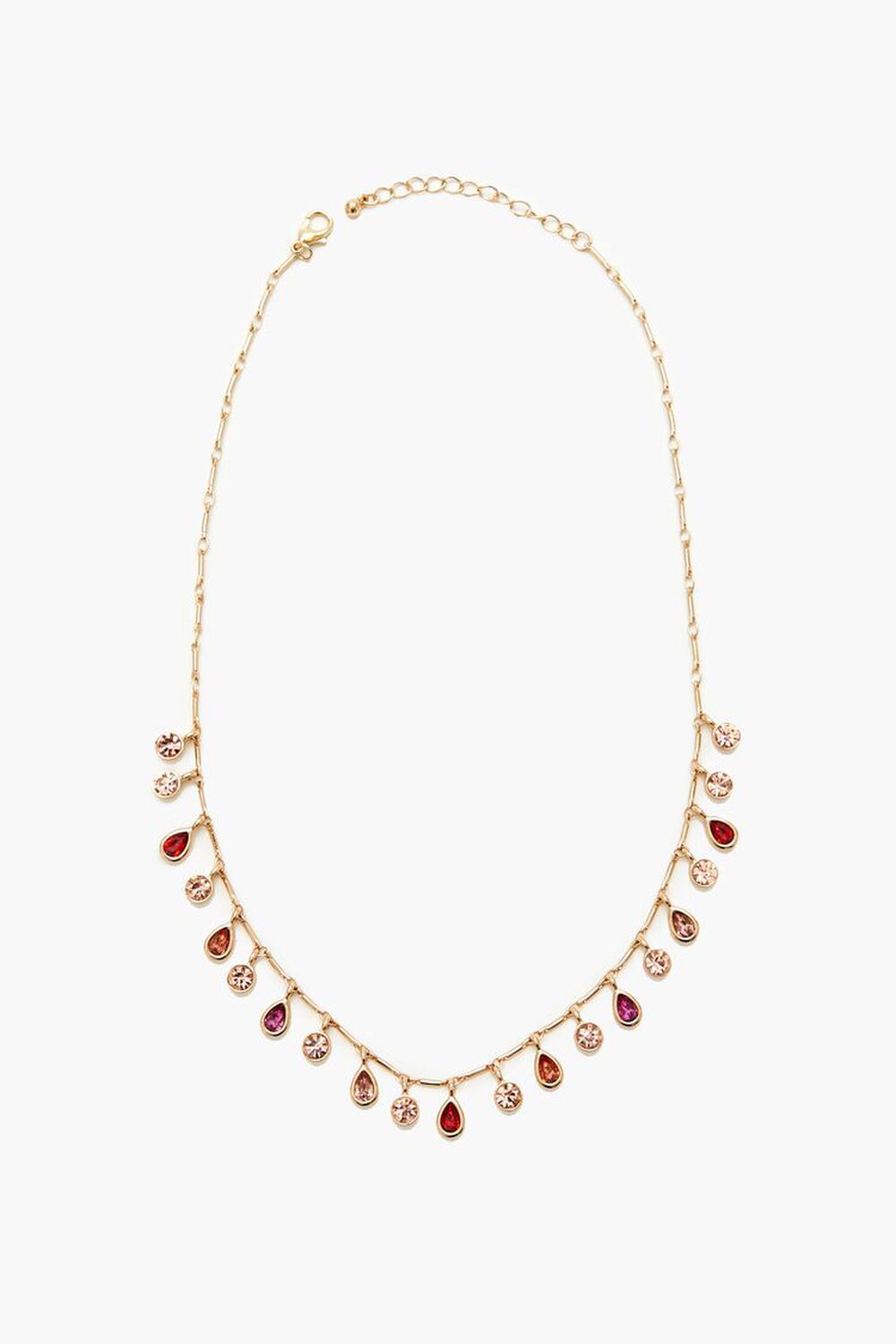 Rhinestone Charm Necklace