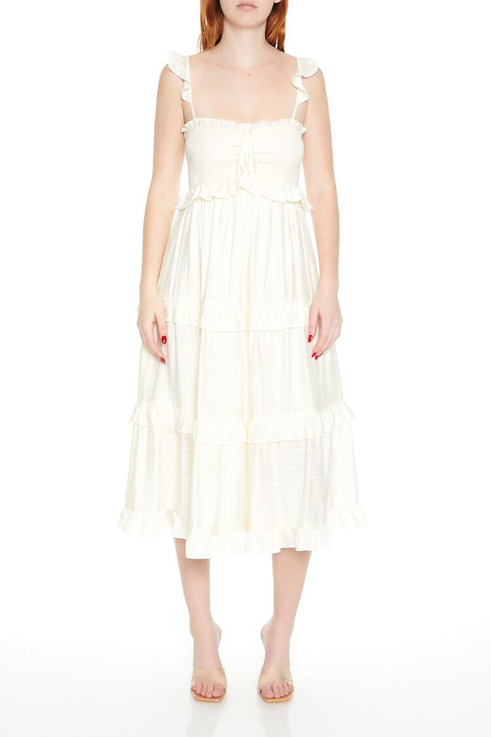 Tiered Ruffle Midi Dress